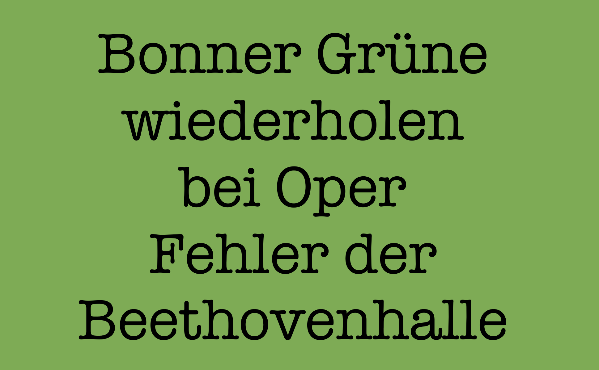 OB DAS OPERNGEBUDE "SANIERUNGSFHIG"