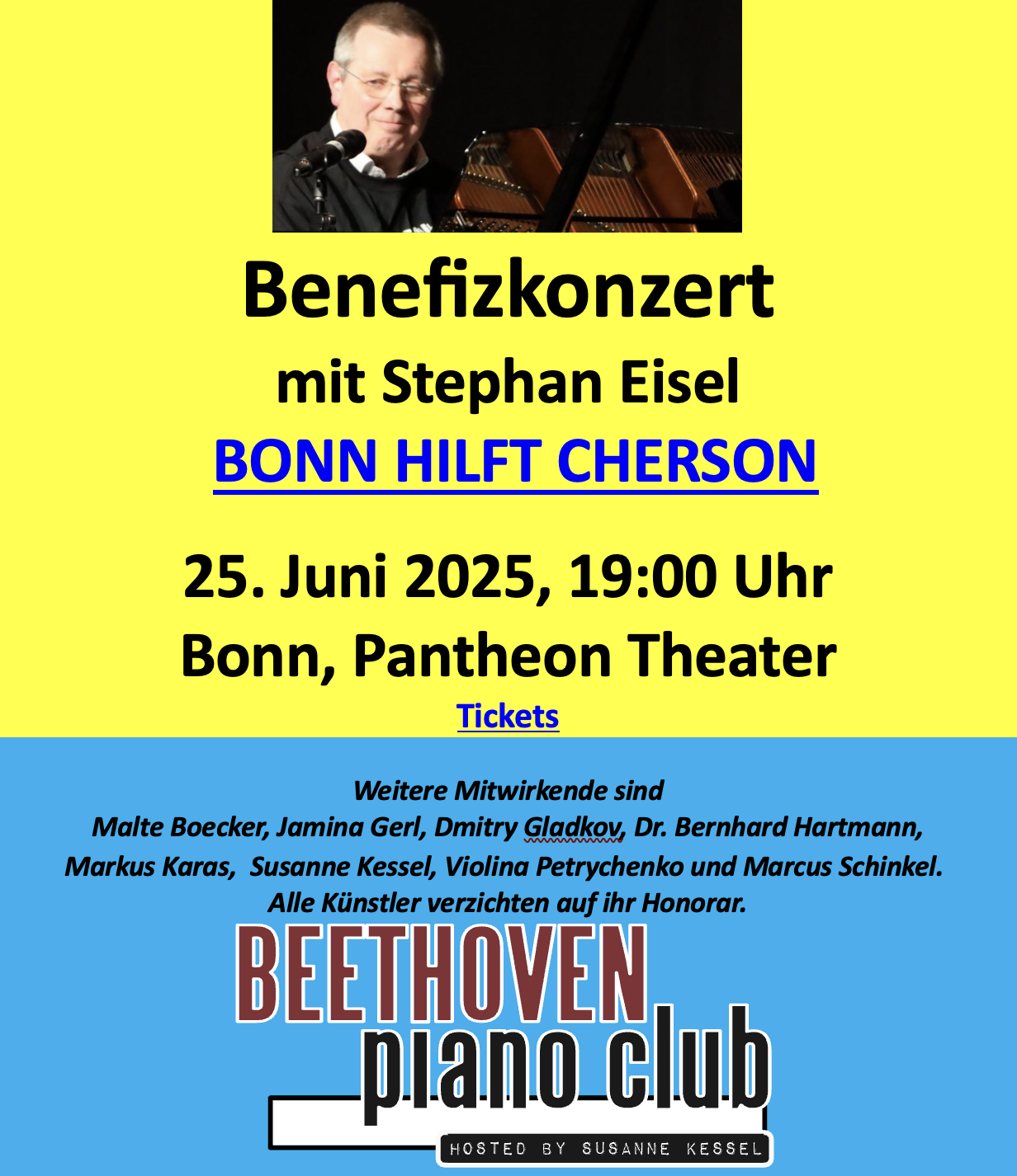 AM 25. Juni SPIELT STEPHAN EISEL