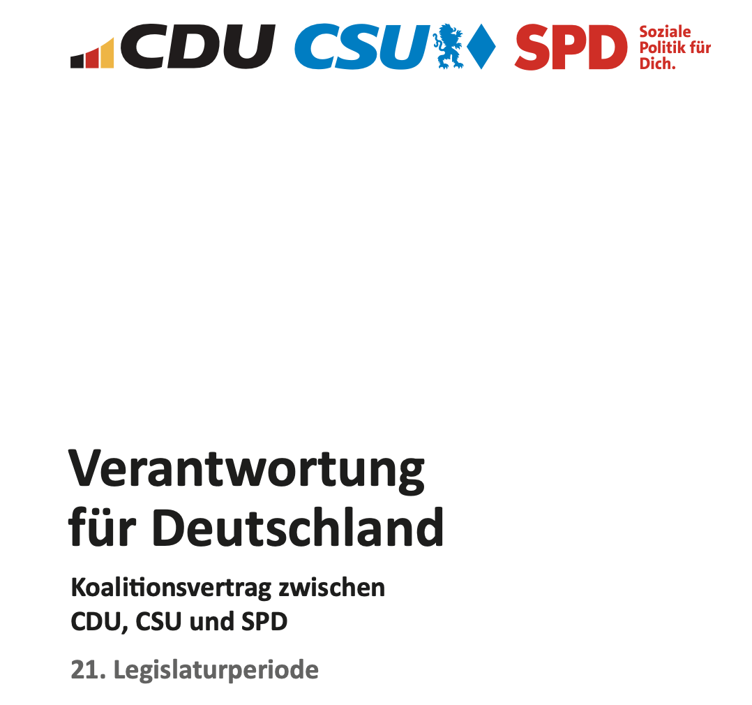 IHREN KOALITIONSVERTRAG 2025- 2029