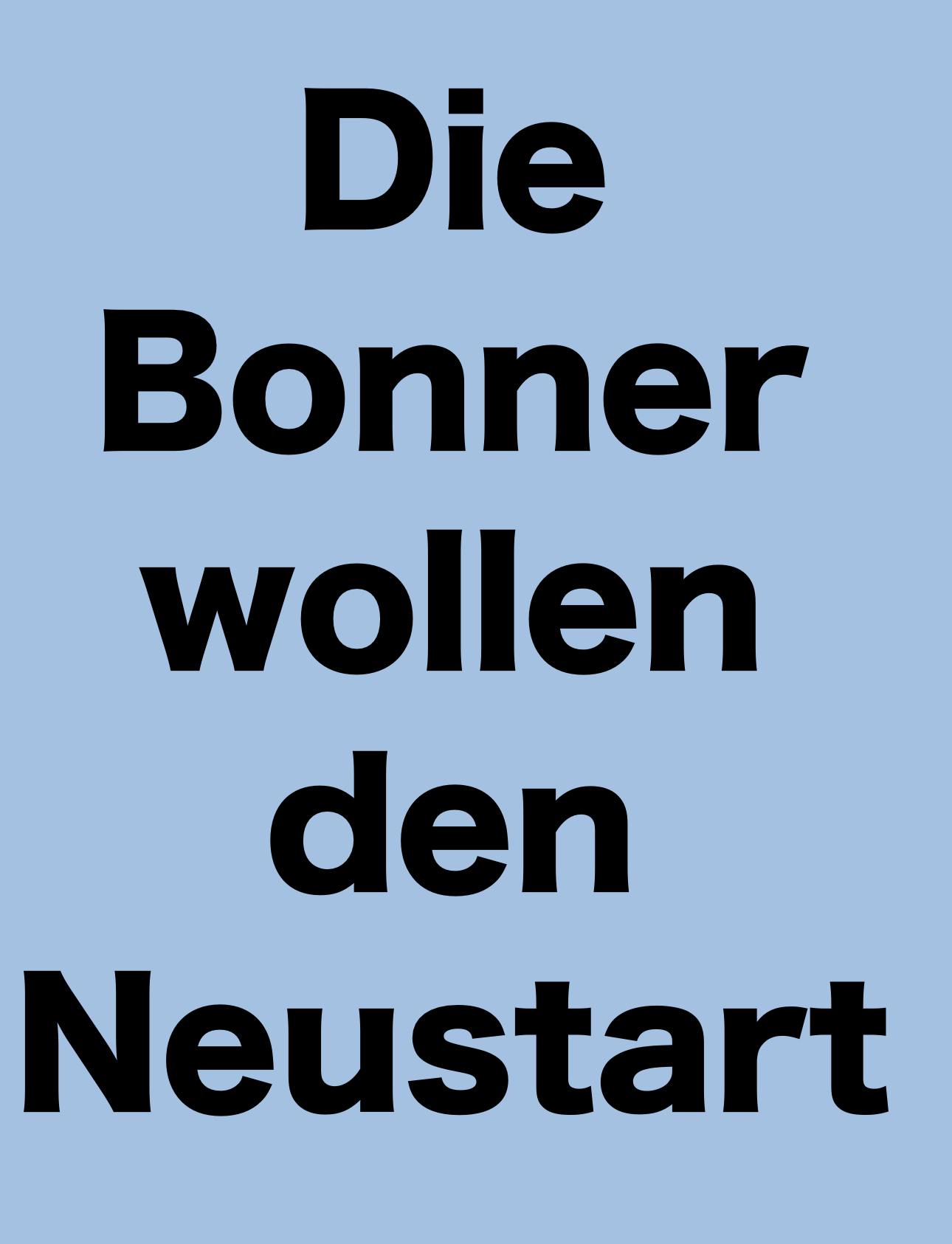 DIE BONNER KOMMUNALWAHLEN AM