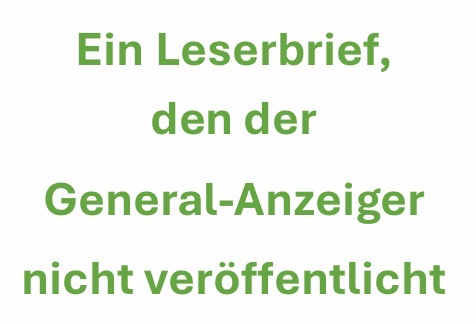 LEIDER SIEHT SICH DER GENERAL-ANZEIGER