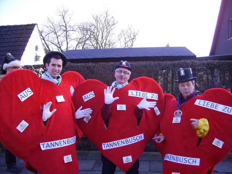 Mit Harmut und Pierre Becker beim Tannenbuscher Zug