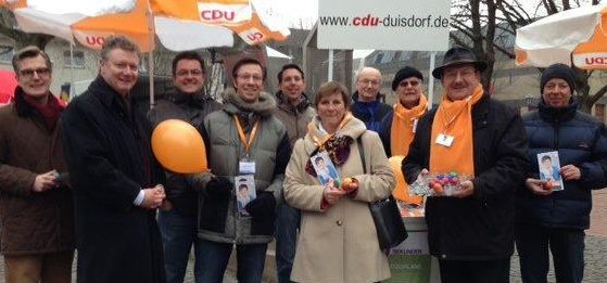 Claudia Lcking-Michel vor Ort in Bonn-Duisdorf