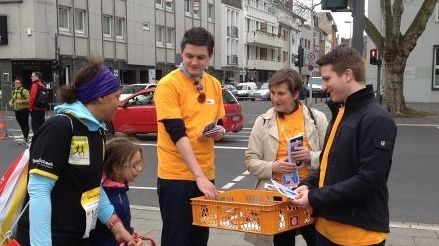 Claudia Lcking-Michel beim Bonn-Marathon