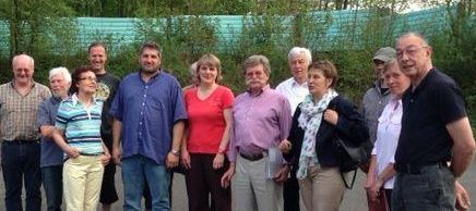 Claudia Lcking-Michel vor Ort in Ptzchen